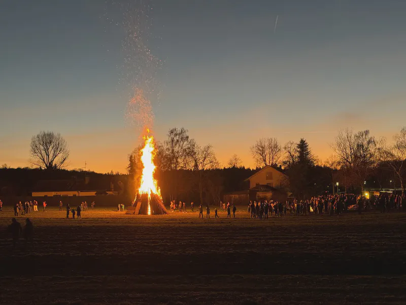 Twilight Bonfire Gathering
